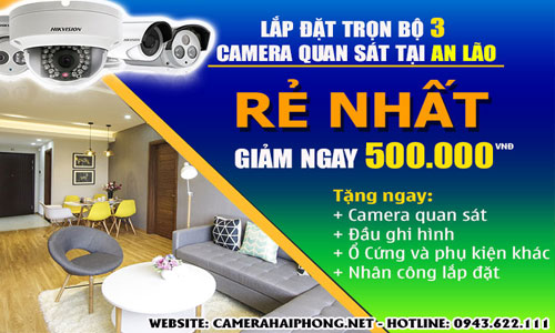Lắp Đặt Trọn Bộ 3 Camera Quan Sát Giá Rẻ Tại An Lão