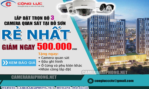 Lắp Đặt Trọn Bộ 3 Camera Quan Sát Giá Rẻ Tại Đồ Sơn