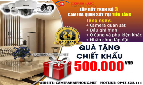 Lắp Đặt Trọn Bộ 3 Camera Quan Sát Giá Rẻ Tại Tiên Lãng