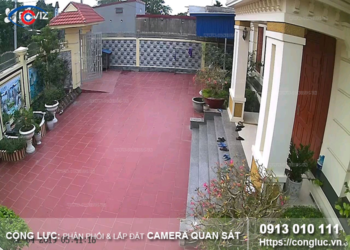 Lắp Đặt Camera IP Wifi Ngoài Trời EZviz C3W Cho Gia Đình Tại Huyện Thủy Nguyên