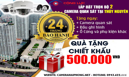 Lắp Đặt Trọn Bộ 2 Camera Quan Sát Giá Rẻ Tại Thủy Nguyên