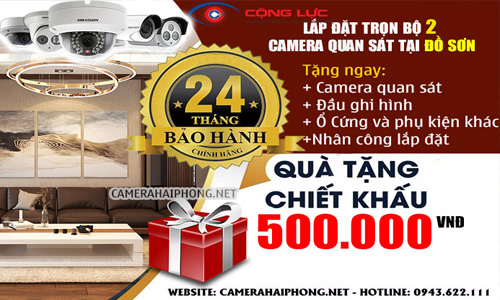 Lắp Đặt Trọn Bộ 2 Camera Quan Sát Giá Rẻ Tại Đồ Sơn