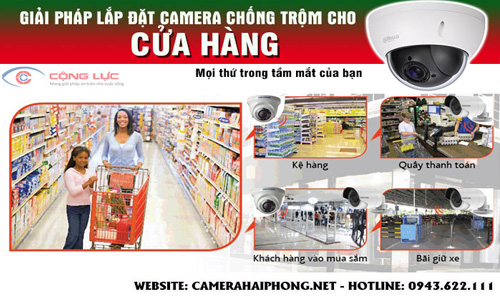 Giải Pháp Lắp Đặt Camera Quan Sát Cho Cửa Hàng, Shop, Siêu Thị Mini