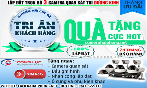Lắp Đặt Trọn Bộ 3 Camera Quan Sát Giá Rẻ Tại Dương Kinh