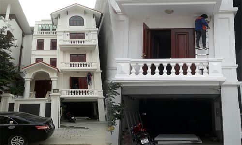 Hình Ảnh Thi Công Hệ Thống Camera Quan Sát Nhà Biệt Thự 4 Tầng Tại Đường Lê Hồng Phong