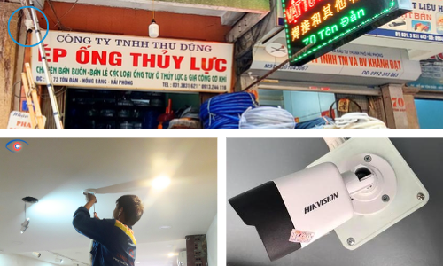 Thi Công Trọn Gói Hệ Thống Camera Hikvision 2MP Cho Cửa Hàng Thu Dũng 72 Tôn Đản, Hồng Bàng, Hải Phòng