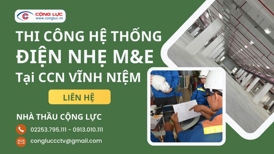 Thiết Kế Và Thi Công Hệ Thống Điện Nhẹ Chất Lượng Cao Tại CCN Vĩnh Niệm