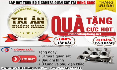 Lắp Đặt Trọn Bộ 1 Camera Quan Sát Giá Rẻ Tại Hồng Bàng