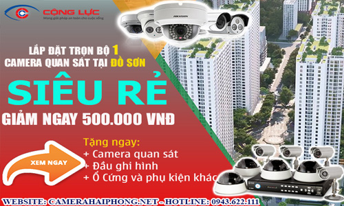 Lắp Đặt Trọn Bộ 1 Camera Quan Sát Giá Rẻ Tại Đồ Sơn