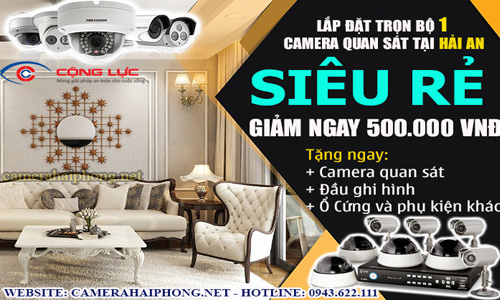 Lắp Đặt Trọn Bộ 1 Camera Quan Sát Giá Rẻ Tại Hải An