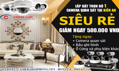 Lắp Đặt Trọn Bộ 1 Camera Quan Sát Giá Rẻ Tại Kiến An