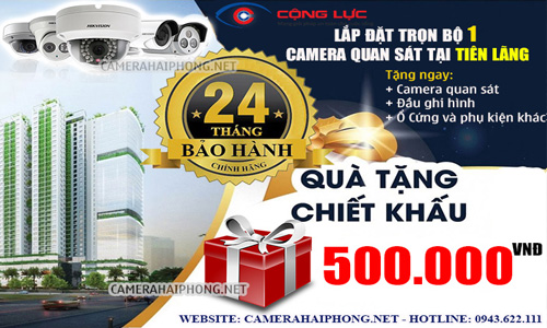 Lắp Đặt Trọn Bộ 1 Camera Quan Sát Giá Rẻ Tại Tiên Lãng