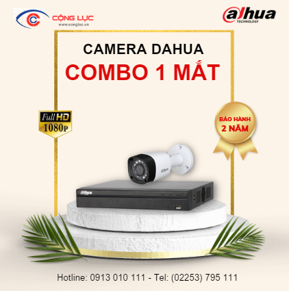 Trọn Bộ 1 Camera Dahua 2 Megapixel