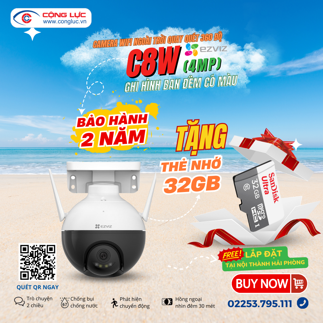 Camera Wifi Ezviz C8W 4MP