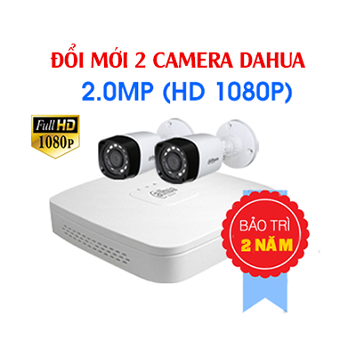 Đổi 2 Camera Dahua 2 Megapixel Cũ Lấy Mới