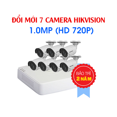 Đổi 7 Camera Hikvision 1 Megapixel Cũ Lấy Mới