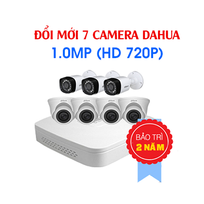 Đổi 7 Camera Dahua 1 Megapixel Cũ Lấy Mới