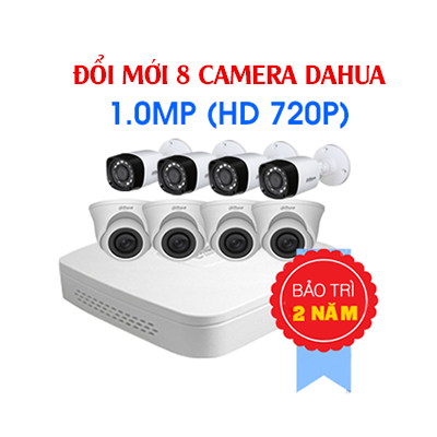 Đổi 8 Camera Dahua 1 Megapixel Cũ Lấy Mới