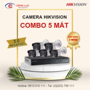 Trọn Bộ 5 Camera Hikvision 3 Megapixel