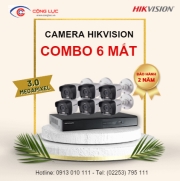 Trọn Bộ 6 Camera Hikvision 3 Megapixel