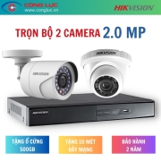Trọn Bộ 2 Camera Hikvision 2 Megapixel