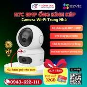 Camera Wifi Ống Kính Kép Ezviz H7C 8MP