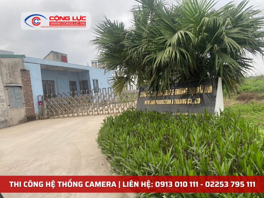 thi công hệ thống camera nhà xưởng Đất Mới tại Quang Hưng An Lão Hải Phòng