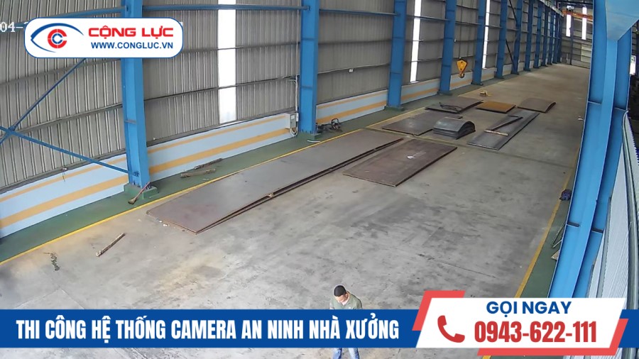 thi công hệ thống camera an ninh nhà xưởng tại đường 5 hải phòng