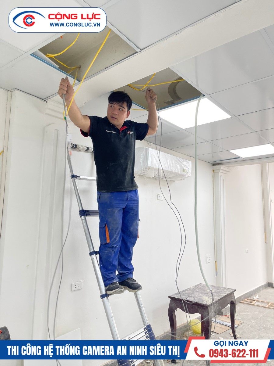 Lắp đặt camera quan sát tại siêu thị konni 39 sầm sơn thanh hoá