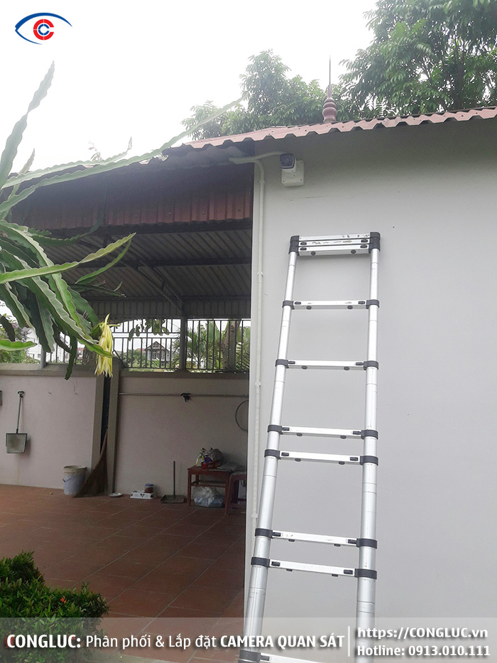 hình ảnh lắp đặt camera nhà biệt thự tại khu nhà ở anh dũng dương kinh hải phòng 5