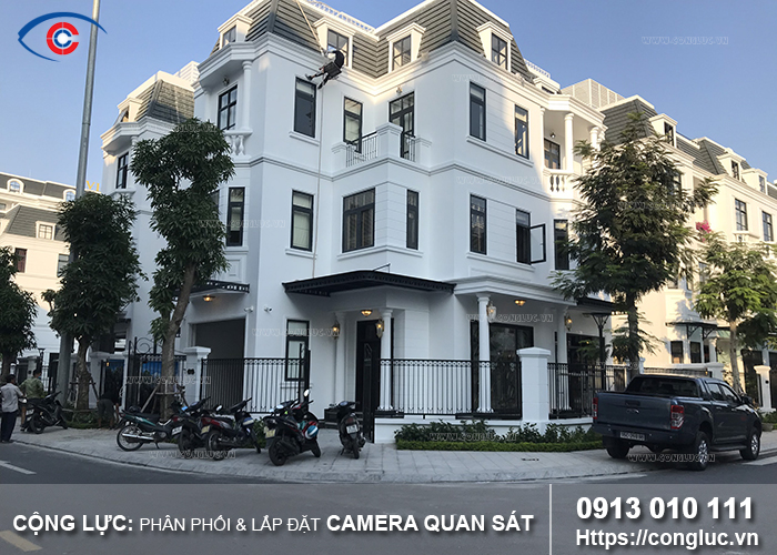 lắp đặt camera quan sát biệt thự đơn lập manhattan 18-09 vinhomes imperia 4