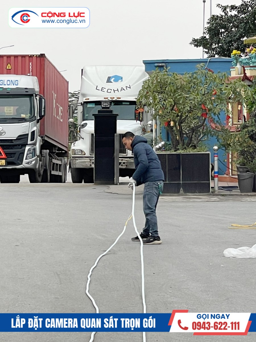 camera cộng lực thi công hệ thống camera tại công ty lê chân kcn đình vũ