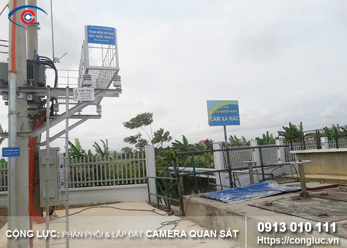 lắp đặt camera cho nhà máy nước sạch vsip kcn vsip thủy nguyên