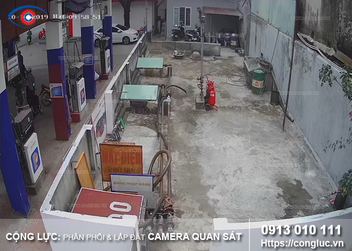 lắp đặt camera quan sát cửa hàng xăng dầu 97 bạch đằng hải phòng