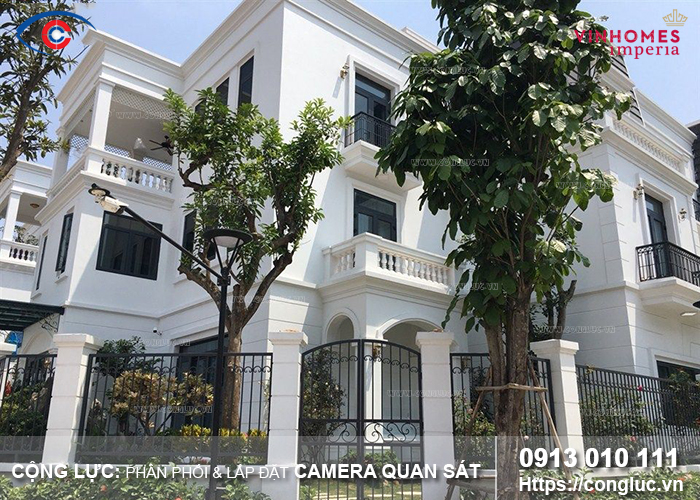 lắp đặt camera quan sát biệt thự đơn lập paris vinhomes imperia hải phòng