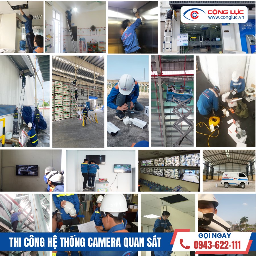 Cộng Lực thi công hệ thống camera chuyên nghiệp tại KCN Deep C Đình Vũ