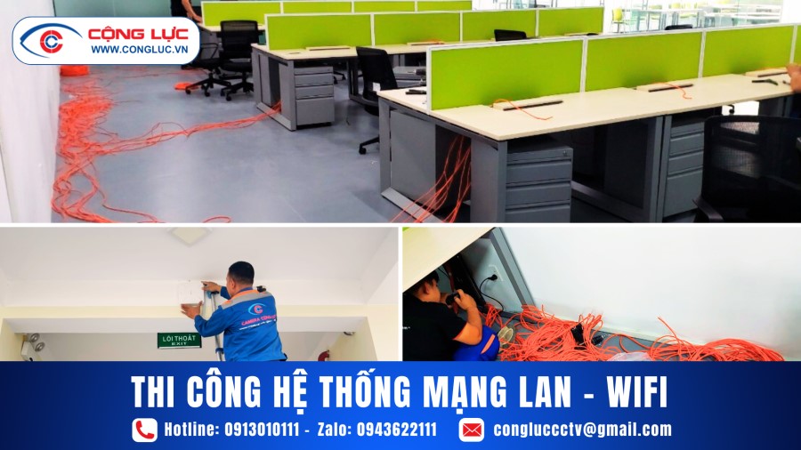 Thi công hệ thống mạng lan, wifi tại kcn hoành bồ quảng ninh