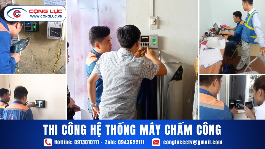 Cộng Lực thi công lắp đặt hệ thống máy chấm công tại kcn Đông Triều quảng ninh
