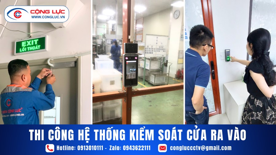 Thi công lắp hệ thống kiểm soát cửa ra vào kcn Đông Triều quảng ninh