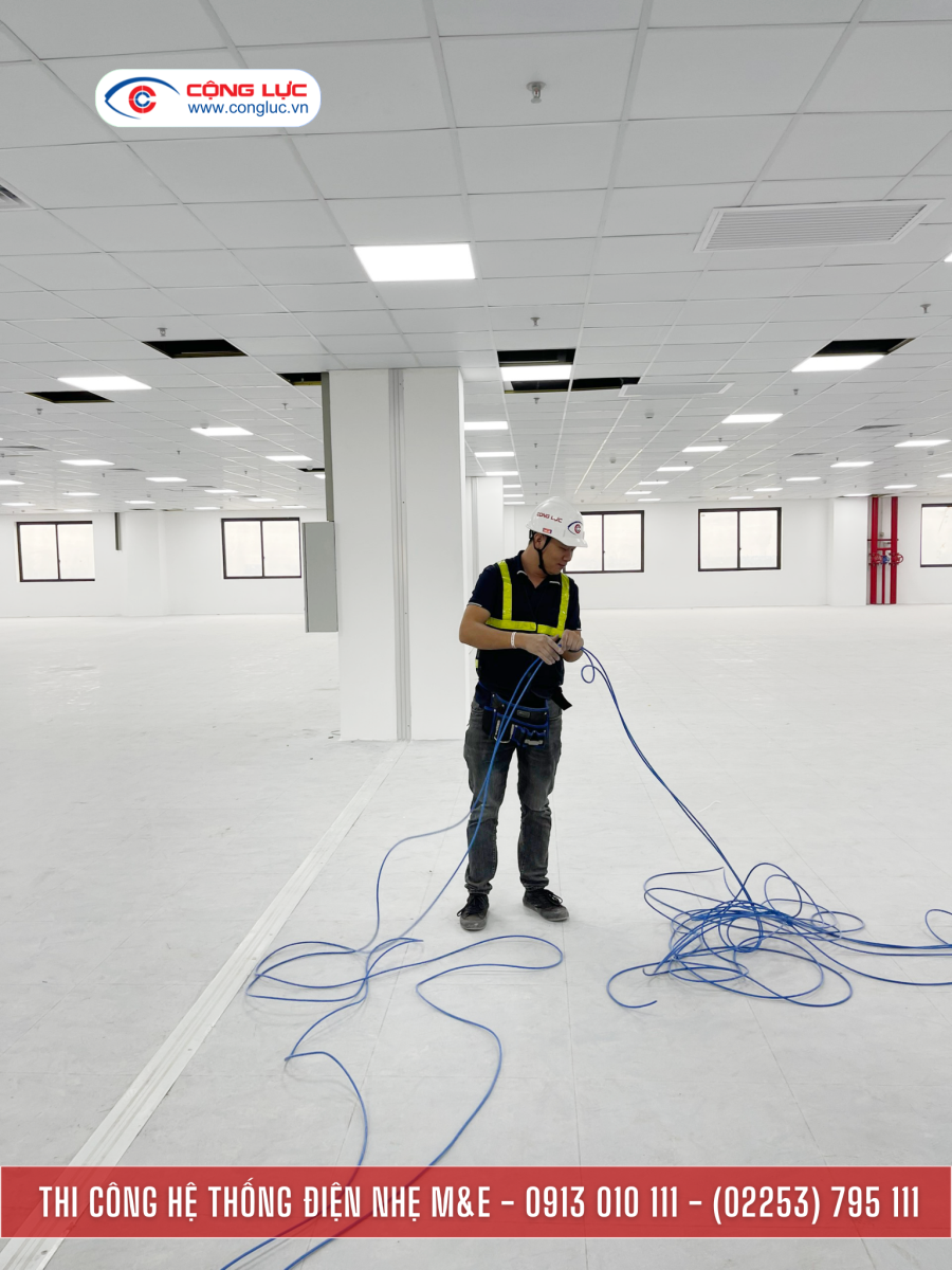 Cộng lực đơn vị nhà thầu thi công điện nhẹ tại kcn tiền hải thái bình