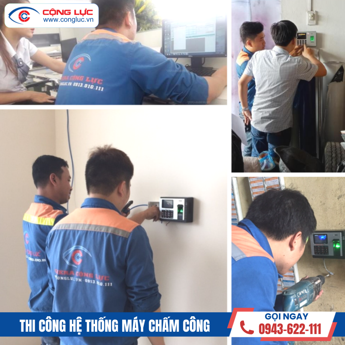 Cộng Lực thi công hệ thống máy chấm công chuyên nghiệp tại KCN DEEP C ĐÌnh Vũ