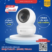 khuyến mãi giảm 10% camera wifi ezviz c6n 4mp tại camera cộng lực
