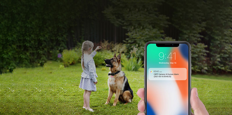 camera wifi ezviz c8pf tính năng phát hiện chuyển động