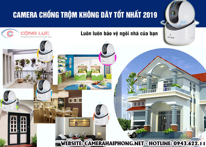 lắp đặt camera chống trộm không dây tốt nhất cho gia đình giá rẻ