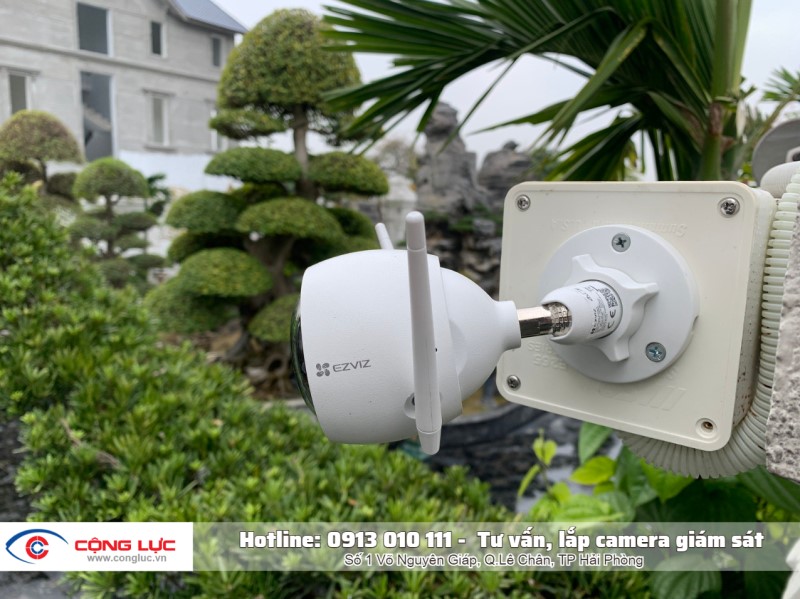 lắp camera wifi C3TN cho gia đình tại Hải Phòng