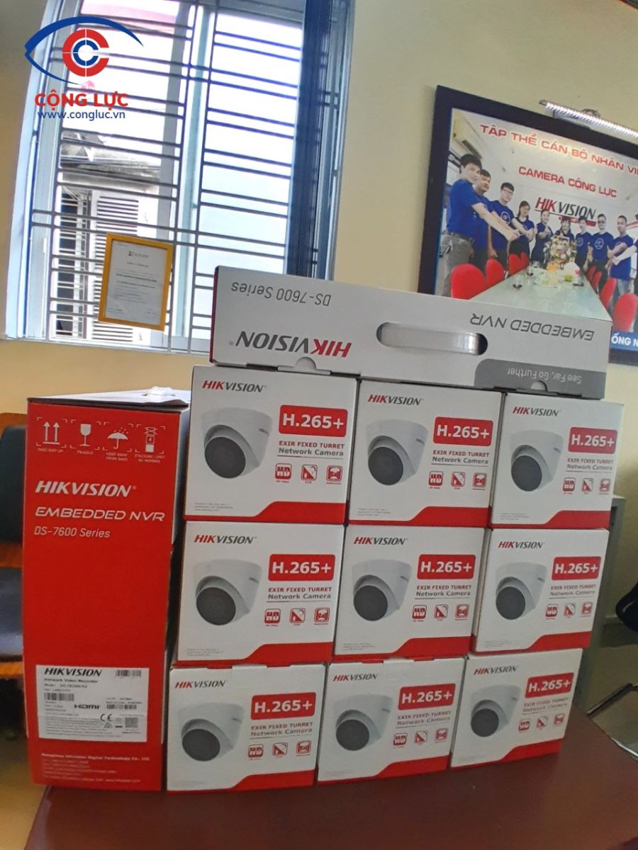 Camera Cộng Lực cung cấp camera ip hivision 4mp lắp đặt cho nhà thờ tổ thái bình