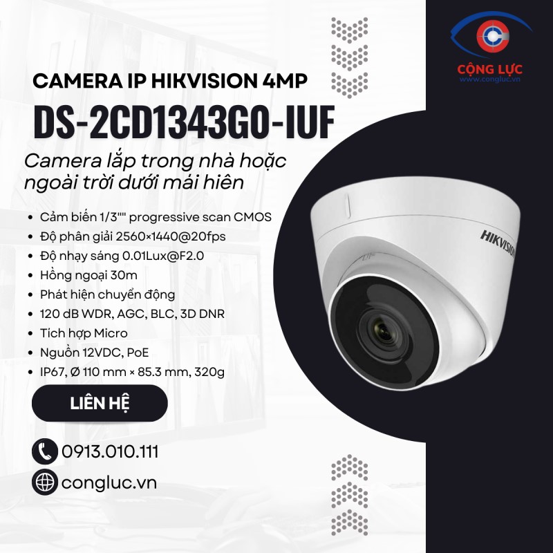 lắp camera ip hikvision DS-2CD1343G0-IUF 4mp cho nhà thờ tổ tại thái bình