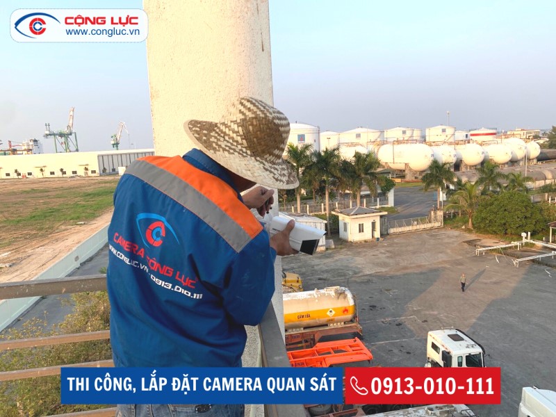 Lắp camera tại kcn đình vũ hải phòng - công ty khí f.a