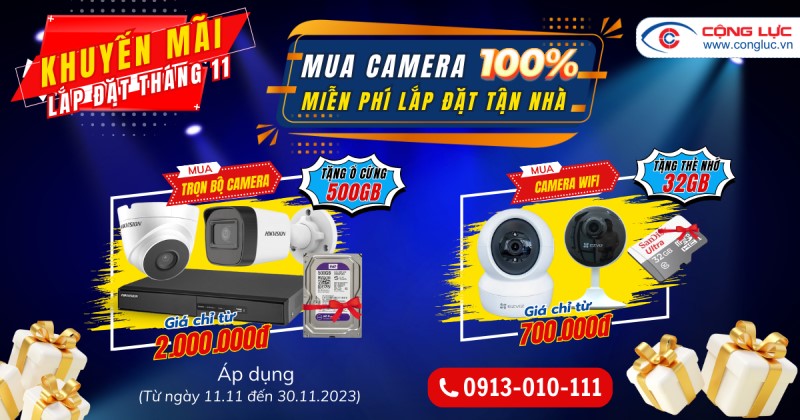 khuyến mãi lắp đặt camera tháng 11 tại hải phòng