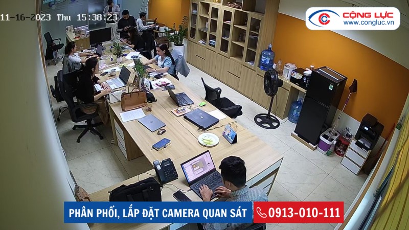 lắp camera tại văn phòng công ty vnft group toà nhà thành đạt hải phòng
